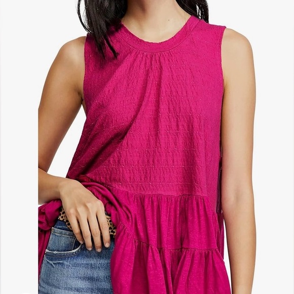 Free People Tops - EUC Free People Ruffled Tunic